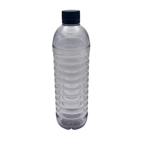 Aladdin 2 Way Lid Water Vessel Drink Bottle 18 oz Grey Clear BPA-Free - Picture 1 of 5
